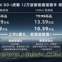 启辰全新大V DD-i虎鲸上市 限时权益价12.59万元起